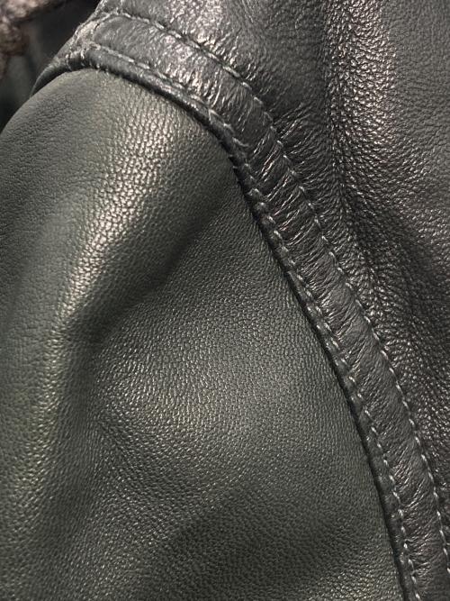 Hysteric Glamour（ヒステリックグラマー）Hysteric Glamour (ヒステリックグラマー) ラムレザージップフーディー ブラック サイズ:FREEの古着・服飾アイテム