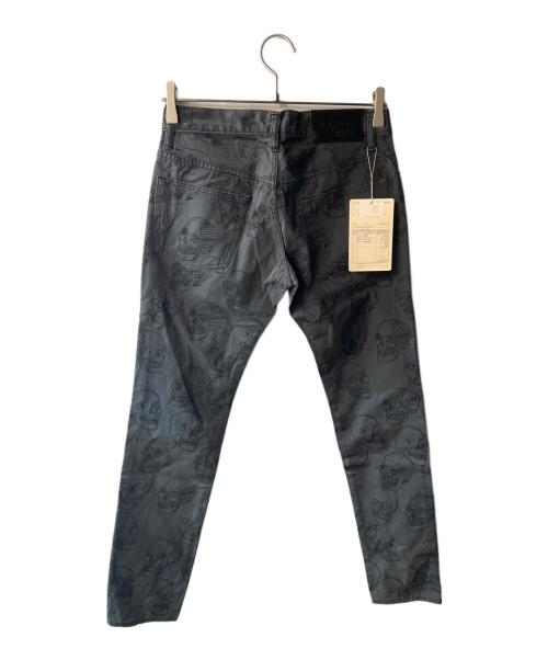 Hysteric Glamour（ヒステリックグラマー）Hysteric Glamour (ヒステリックグラマー) スカルパターンスキニーパンツ グレー サイズ:Ｍ 未使用品の古着・服飾アイテム