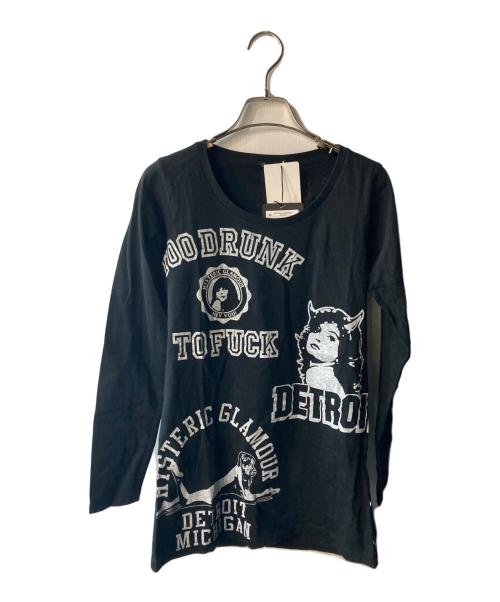 Hysteric Glamour（ヒステリックグラマー）Hysteric Glamour (ヒステリックグラマー) 歴代ガールデザインカットソー ブラック サイズ:FREE 未使用品の古着・服飾アイテム