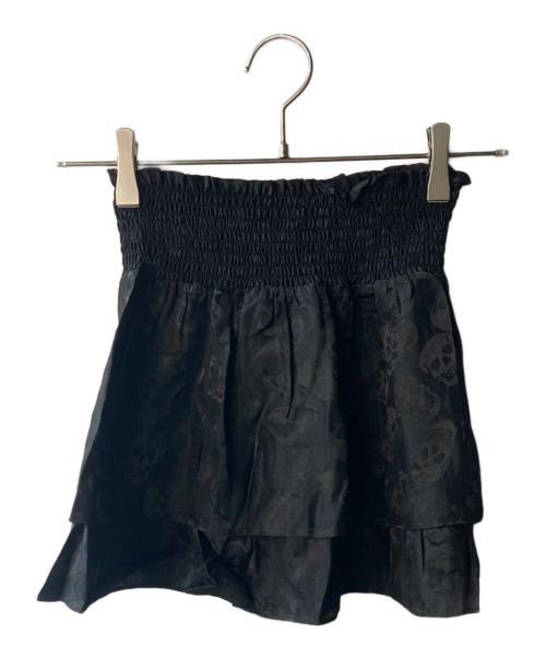 Hysteric Glamour（ヒステリックグラマー）Hysteric Glamour (ヒステリックグラマー) スカル柄ミニスカート ブラック サイズ:FREE 未使用品の古着・服飾アイテム