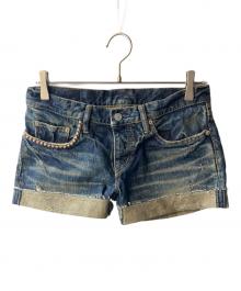 Hysteric Glamour（ヒステリックグラマー）の古着「スタッズショートデニム」｜インディゴ