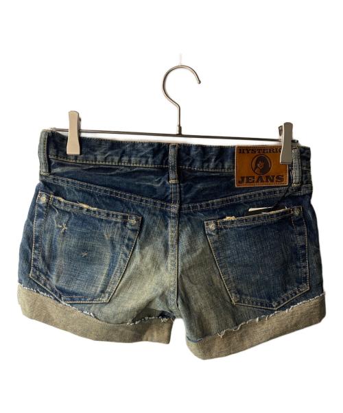 Hysteric Glamour（ヒステリックグラマー）Hysteric Glamour (ヒステリックグラマー) スタッズショートデニム インディゴ サイズ:Ｍの古着・服飾アイテム