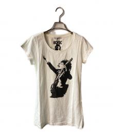 Hysteric Glamour（ヒステリックグラマー）の古着「AC/DC プリントTシャツ」｜ホワイト