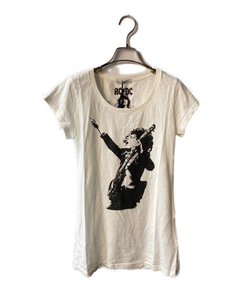 Hysteric Glamour（ヒステリックグラマー）Hysteric Glamour (ヒステリックグラマー) AC/DC プリントTシャツ ホワイト サイズ:FREEの古着・服飾アイテム