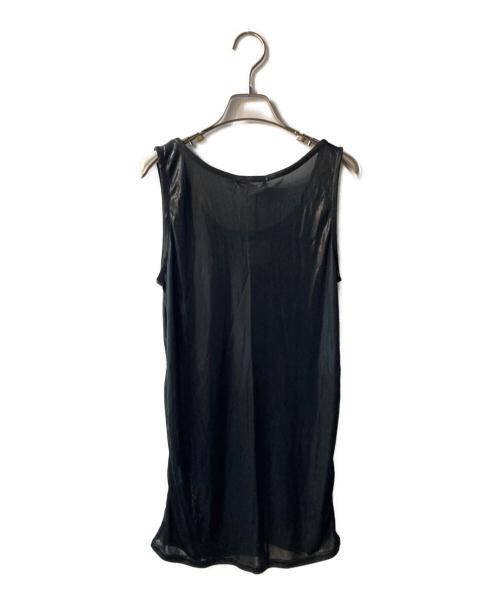 Hysteric Glamour（ヒステリックグラマー）Hysteric Glamour (ヒステリックグラマー) スパンコール装飾 シアーカットソー ブラック サイズ:FREE 未使用品の古着・服飾アイテム