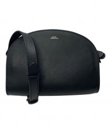 A.P.C.（アーペーセー）の古着「ハーフムーンショルダーバッグ」｜ブラック