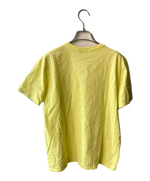 maison kitsune（メゾンキツネ）MAISON KITSUNE (メゾンキツネ) 半袖Tシャツ イエロー サイズ:Lの古着・服飾アイテム