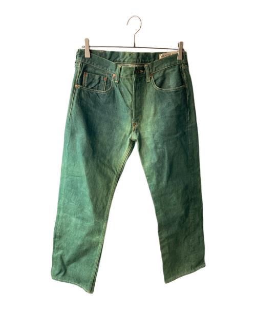 KAPITAL（キャピタル）KAPITAL (キャピタル) No.4草木染めデニムパンツ グリーン サイズ:W32の古着・服飾アイテム