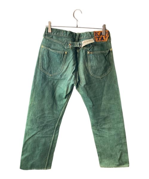 KAPITAL（キャピタル）KAPITAL (キャピタル) No.4草木染めデニムパンツ グリーン サイズ:W32の古着・服飾アイテム