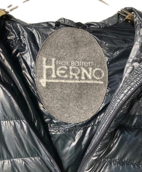 HERNO（ヘルノ）HERNO (ヘルノ) NEIL BARRETT (ニールバレット) サイドジップライトダウンジャケット ブラック サイズ:46の古着・服飾アイテム