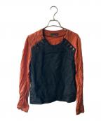 nobuyuki matsuiノブユキマツイ）の古着「ドッキングカットソー」｜レッド