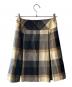 BLUE LABEL CRESTBRIDGE (ブルーレーベルクレストブリッジ) チェック柄ボックスプリーツスカート ベージュ サイズ:36：5000円