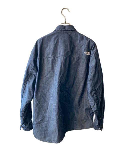 THE NORTH FACE（ザ ノース フェイス）THE NORTH FACE (ザ ノース フェイス) ロングスリーブナイロンデニムヌプシシャツ インディゴ サイズ:XLの古着・服飾アイテム