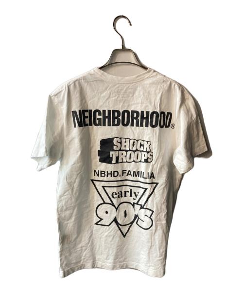 NEIGHBORHOOD（ネイバーフッド）NEIGHBORHOOD (ネイバーフッド) サンダーボルトロゴプリントTシャツ ホワイト サイズ:Ｍの古着・服飾アイテム