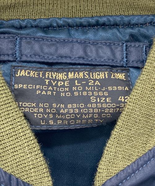 TOYS MCCOY（トイズマッコイ）TOYS MCCOY (トイズマッコイ) 24TH DIV. ARTILLERY A.S./ L-2Aフライトジャケット ネイビー サイズ:42の古着・服飾アイテム