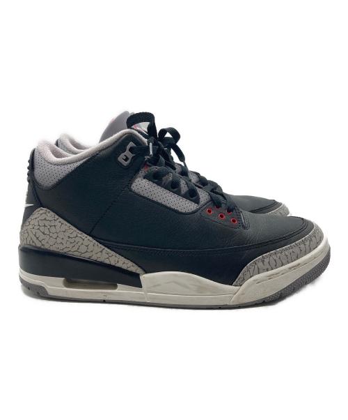 NIKE（ナイキ）NIKE (ナイキ) AIR JORDAN 3 RETRO ブラック サイズ:27㎝の古着・服飾アイテム