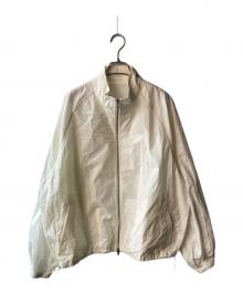 martin kim（マーティンキム）の古着「ロゴナイロンジャケット」｜ホワイト
