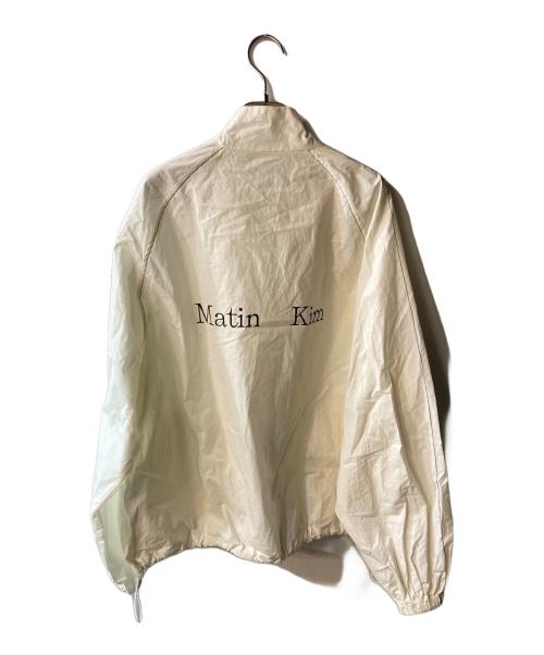 martin kim（マーティンキム）martin kim (マーティンキム) ロゴナイロンジャケット ホワイト サイズ:FREEの古着・服飾アイテム