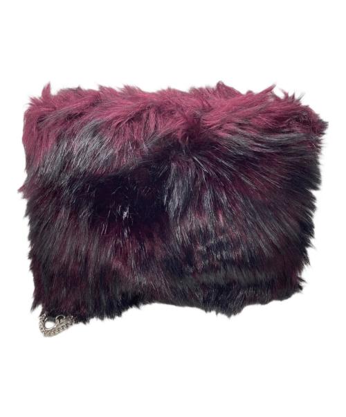 DIESEL（ディーゼル）DIESEL (ディーゼル) ファーショルダーバッグ パープルの古着・服飾アイテム