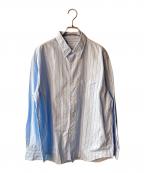 BEAUTY&YOUTHビューティーアンドユース）の古着「ストライプシャツ」｜スカイブルー