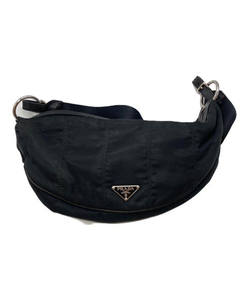 PRADA（プラダ）PRADA (プラダ) FRUIT BAG ナイロンショルダーバッグ ブラックの古着・服飾アイテム