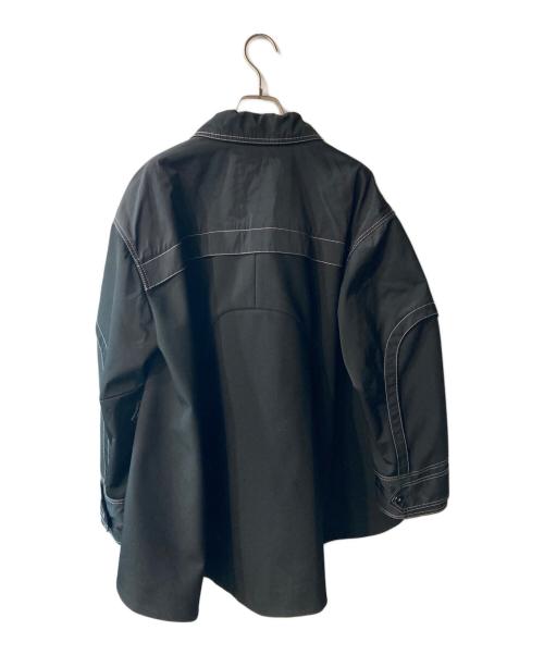 UN3D.（アンスリード）UN3D. (アンスリード) ステッチデザイン切替ジャケット ブラック サイズ:38の古着・服飾アイテム