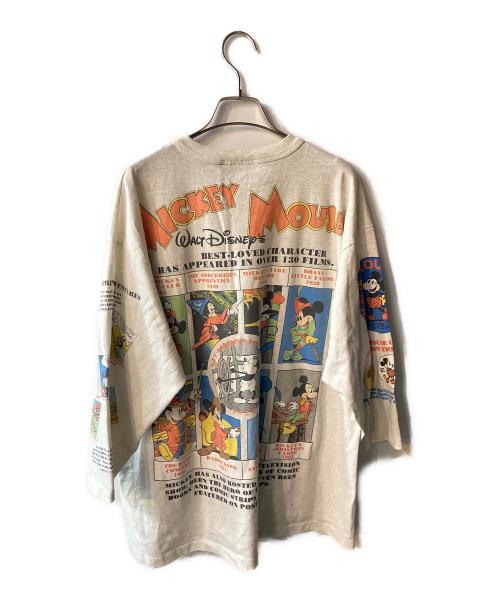 DISNEY（ディズニー）Disney (ディズニー) 90s  7分袖プリントカットソー ホワイト サイズ:サイズ表記無の古着・服飾アイテム