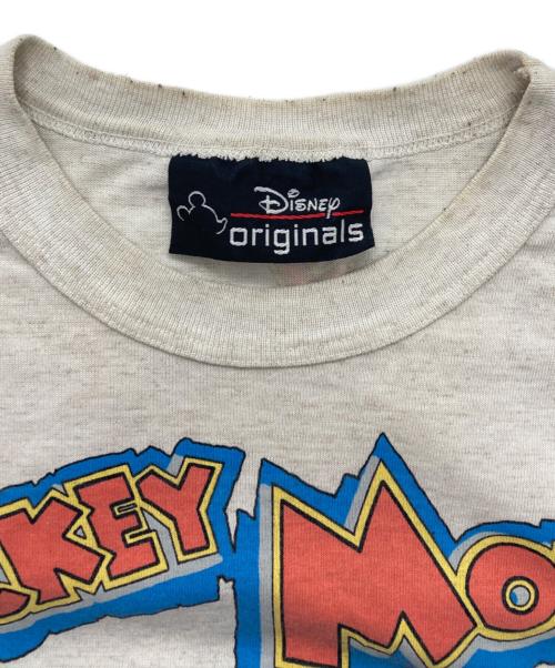 DISNEY（ディズニー）Disney (ディズニー) 90s  7分袖プリントカットソー ホワイト サイズ:サイズ表記無の古着・服飾アイテム