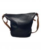 TIDE WAYタイドウェイ）の古着「レザーショルダーバッグ」｜ブラック