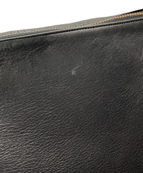 TIDE WAY（タイドウェイ）TIDE WAY (タイドウェイ) レザーショルダーバッグ ブラックの古着・服飾アイテム