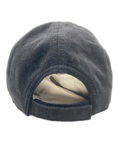 MIU MIU（ミュウミュウ）MIU MIU (ミュウミュウ) デニムベースボールキャップ ブラック サイズ:Sの古着・服飾アイテム