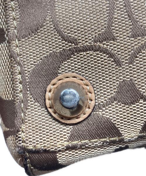 COACH（コーチ）COACH (コーチ) シグネチャーハンドバッグ ブラウンの古着・服飾アイテム