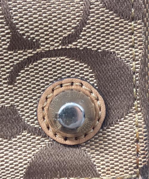 COACH（コーチ）COACH (コーチ) シグネチャーハンドバッグ ブラウンの古着・服飾アイテム