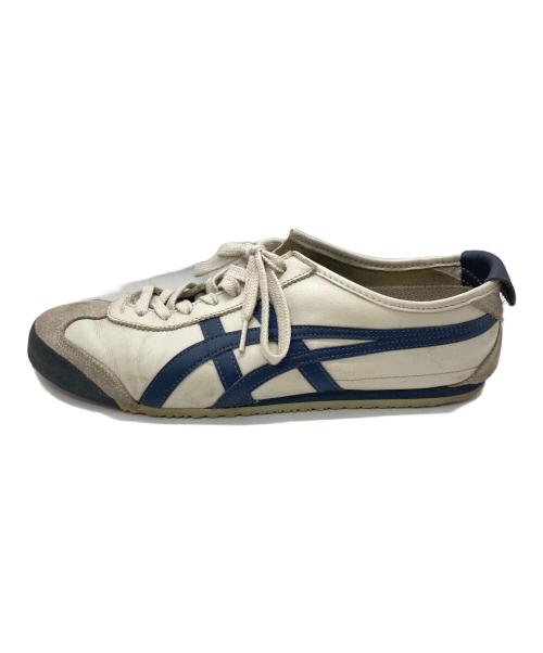 Onitsuka Tiger（オニツカタイガー）Onitsuka Tiger (オニツカタイガー) EXICO66 ホワイト×ネイビー サイズ:28cmの古着・服飾アイテム