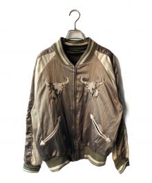 NATURAL VINTAGE GOA（ナチュラル ヴィンテージ ゴア）の古着「リバーシブルスカジャン」｜ブラウン