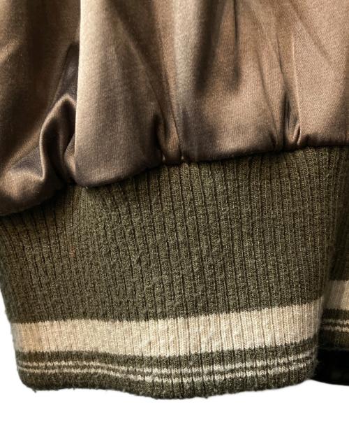 NATURAL VINTAGE GOA（ナチュラル ヴィンテージ ゴア）NATURAL VINTAGE GOA (ナチュラル ヴィンテージ ゴア) リバーシブルスカジャン ブラウン サイズ:FREEの古着・服飾アイテム