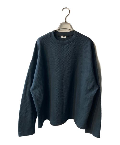 H BEAUTY&YOUTH（エイチ ビューティー&ユース）H BEAUTY&YOUTH (エイチ ビューティー&ユース) オニ ライスサーマル クロップド クルーネック ネイビー サイズ:Ｍの古着・服飾アイテム