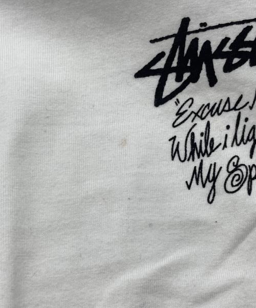 stussy（ステューシー）stussy (ステューシー) プリントTシャツ ホワイト サイズ:XLの古着・服飾アイテム
