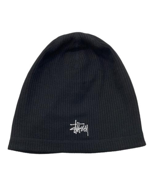 stussy（ステューシー）stussy (ステューシー) WAFFLE SKULLCAP ブラックの古着・服飾アイテム