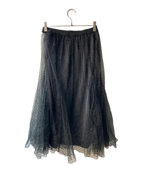 IENA（イエナ）IENA (イエナ) ドットラメチュールスカート ブラック サイズ:38の古着・服飾アイテム