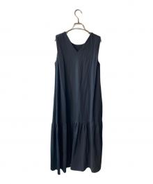 journal standard L'essage（ジャーナルスタンダード レサージュ）の古着「トリコットジャージーワンピース」｜ネイビー