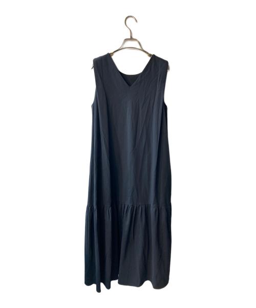 journal standard L'essage（ジャーナルスタンダード レサージュ）journal standard L'essage (ジャーナルスタンダード レサージュ) トリコットジャージーワンピース ネイビー サイズ:FREEの古着・服飾アイテム