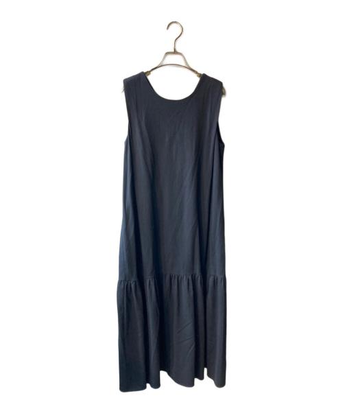 journal standard L'essage（ジャーナルスタンダード レサージュ）journal standard L'essage (ジャーナルスタンダード レサージュ) トリコットジャージーワンピース ネイビー サイズ:FREEの古着・服飾アイテム