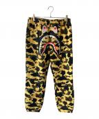 A BATHING APEアベイシングエイプ）の古着「1St Camo Shark Sweatpants」｜ブラウン