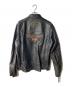 HARLEY-DAVIDSON (ハーレーダビッドソン) シングルライダースジャケット ブラック サイズ:M：20000円