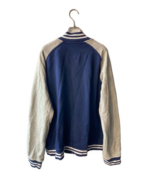 POLO RALPH LAUREN（ポロ・ラルフローレン）POLO RALPH LAUREN (ポロ・ラルフローレン) スウェットスタジャン グレー×ネイビー サイズ:XXLの古着・服飾アイテム