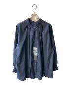 lelillレリル）の古着「シャツブラウス」｜ネイビー