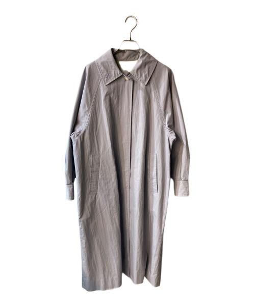 IENA LA BOUCLE（イエナ ラ ブークル）IENA LA BOUCLE (イエナ ラ ブークル) タイプライターステンカラーコート パープル サイズ:38の古着・服飾アイテム