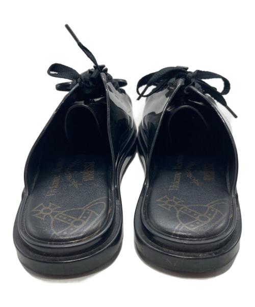 Vivienne Westwood（ヴィヴィアンウエストウッド）Vivienne Westwood (ヴィヴィアンウエストウッド) エナメルサンダル ブラック サイズ:24㎝の古着・服飾アイテム