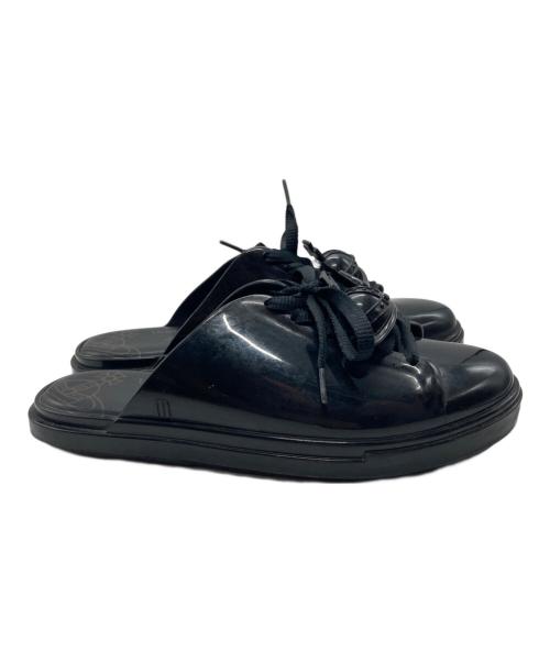 Vivienne Westwood（ヴィヴィアンウエストウッド）Vivienne Westwood (ヴィヴィアンウエストウッド) エナメルサンダル ブラック サイズ:24㎝の古着・服飾アイテム